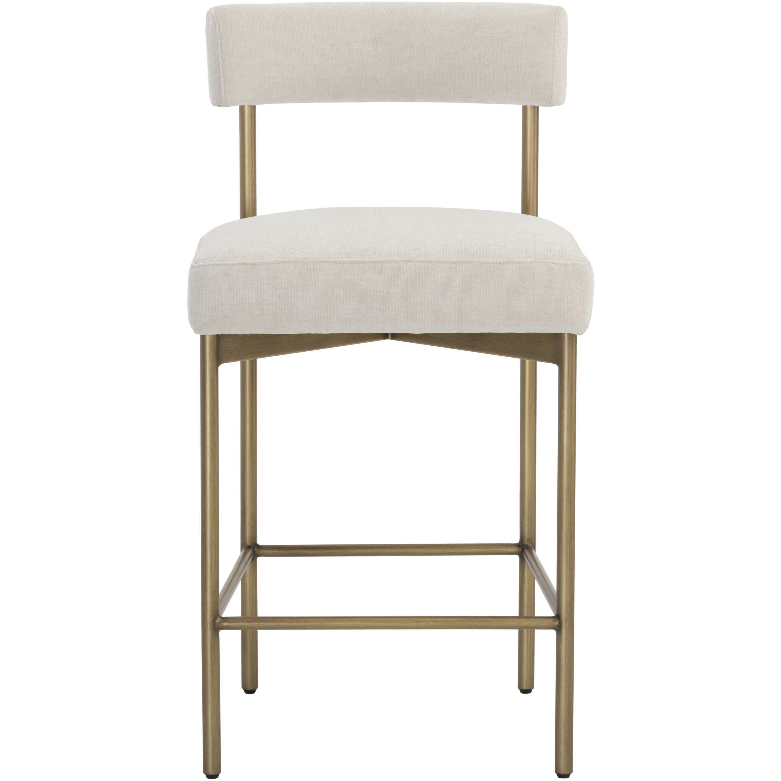 Seneca 36.5 inch Antique Brass / Danny Ivory Counter Stool